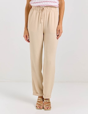 Pantalón relaxed Lieb Basics straight para mujer