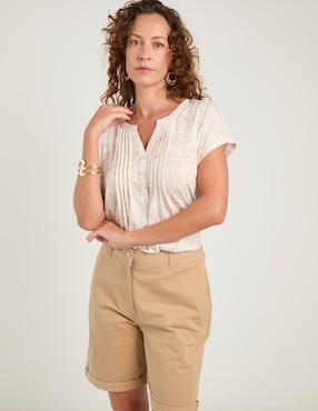 Blusa Lieb manga corta para mujer