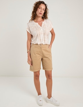 Blusa Lieb manga corta para mujer