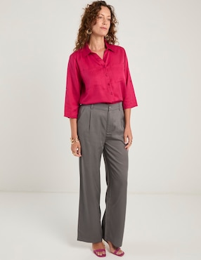 Blusa camisera Lieb manga 3/4 para mujer