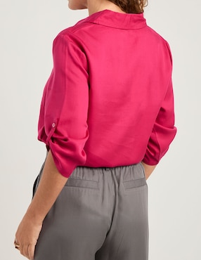 Blusa camisera Lieb manga 3/4 para mujer
