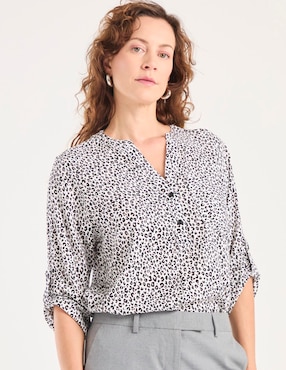Blusa Lieb manga 3/4 para mujer