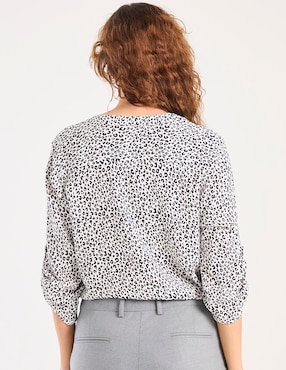Blusa Lieb manga 3/4 para mujer