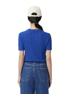 Suéter Lacoste cuello redondo para mujer