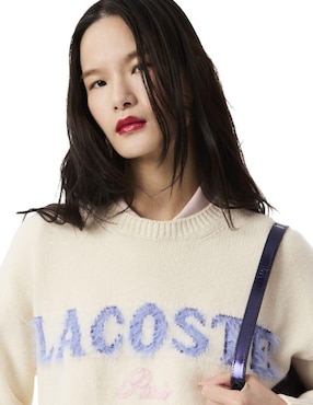 Suéter Lacoste cuello redondo para mujer