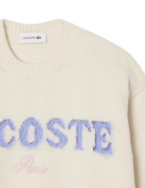 Suéter Lacoste cuello redondo para mujer