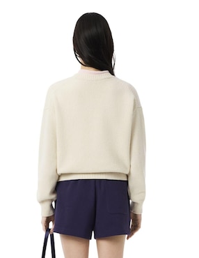 Suéter Lacoste cuello redondo para mujer