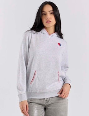Sudadera con capucha y bolsa Now & Then para mujer