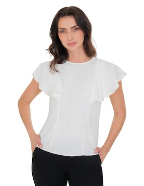 Blusa Atelier Petite manga corta para mujer