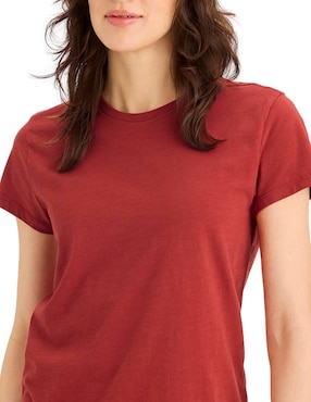 Playera manga corta Dockers cuello redondo para mujer