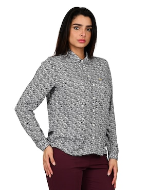 Blusa Ferrioni manga larga para mujer