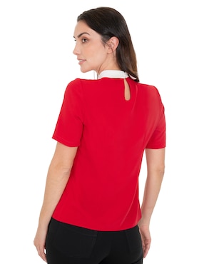 Blusa camisera Atelier Petite manga corta para mujer