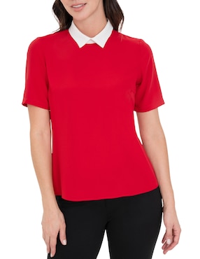 Blusa camisera Atelier Petite manga corta para mujer
