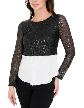 Blusa Atelier Petite manga larga para mujer