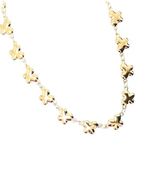 Collar de mariposa I Am de oro laminado