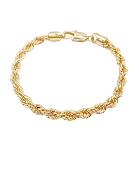 Pulsera i am de oro laminado con acabado brillante