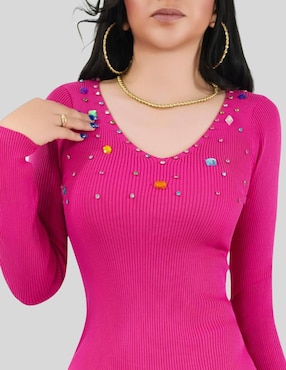 Vestido corto de fiesta Malabis escote medio