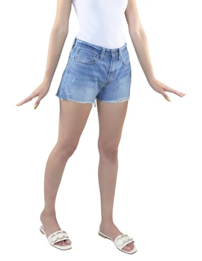 Short innermotion de mezclilla para mujer
