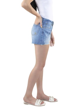 Short innermotion de mezclilla para mujer