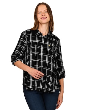 Blusa Ferrioni manga larga para mujer