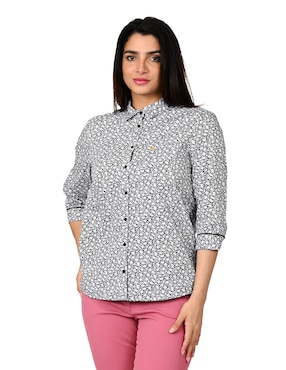 Blusa Ferrioni manga 3/4 para mujer