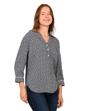 Blusa Ferrioni manga 3/4 para mujer