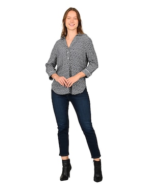 Blusa Ferrioni manga 3/4 para mujer