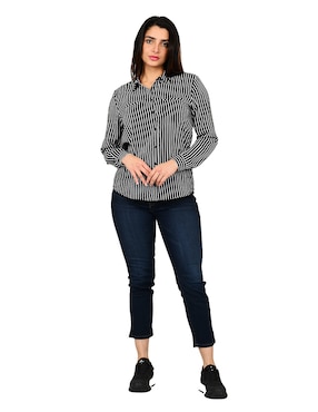Blusa Ferrioni manga larga para mujer