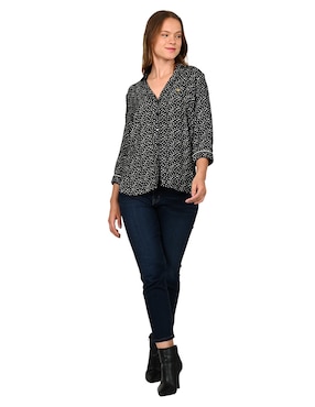 Blusa Ferrioni manga 3/4 para mujer
