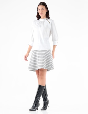 Blusa Trinity manga larga para mujer