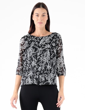 Blusa Trinity manga 3/4 para mujer