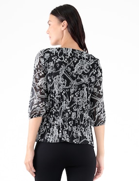 Blusa Trinity manga 3/4 para mujer
