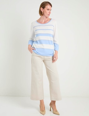 Pantalón coulotte Liz Claiborne amplio para mujer