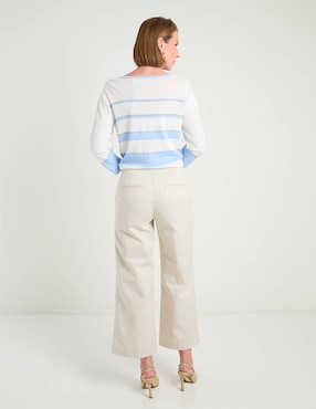 Pantalón coulotte Liz Claiborne amplio para mujer