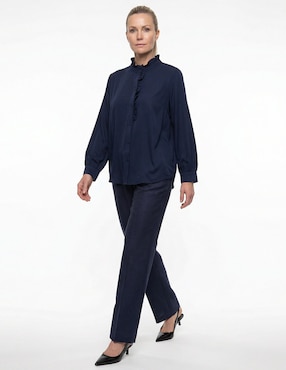 Blusa Liz Claiborne manga 3/4 para mujer