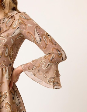 Vestido a la rodilla casual Linea Pura Eugenia para mujer