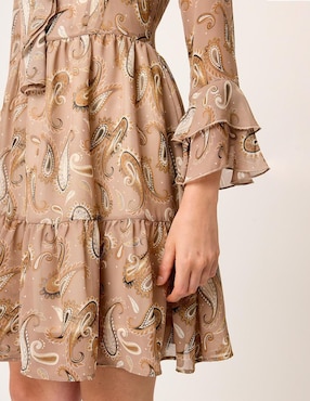 Vestido a la rodilla casual Linea Pura Eugenia para mujer