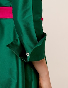 Vestido midi formal Linea Pura Eugenia para mujer