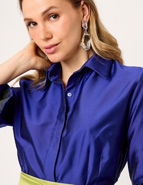 Vestido midi formal Linea Pura Eugenia para mujer
