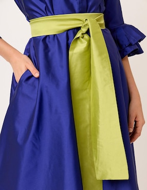 Vestido midi formal Linea Pura Eugenia para mujer