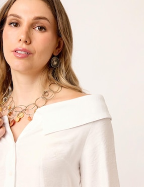 Blusa Linea Pura manga larga para mujer