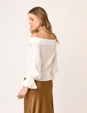 Blusa Linea Pura manga larga para mujer