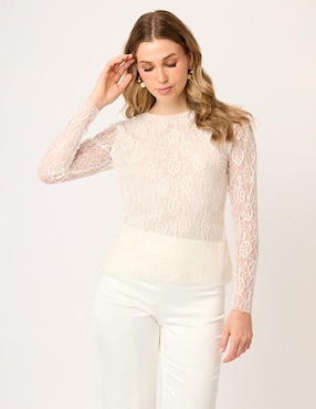 Blusa Linea Pura manga larga para mujer