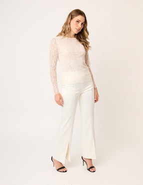 Blusa Linea Pura manga larga para mujer