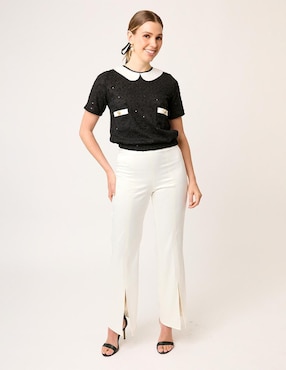 Blusa Linea Pura manga corta para mujer
