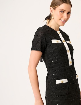 Vestido arriba de la rodilla casual Linea Pura Eugenia para mujer