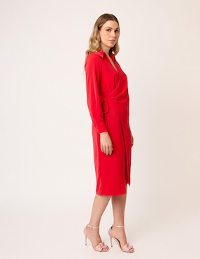 Vestido midi formal Linea Pura Eugenia para mujer