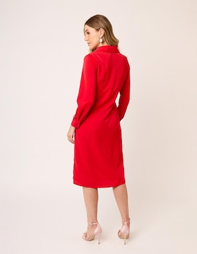Vestido midi formal Linea Pura Eugenia para mujer