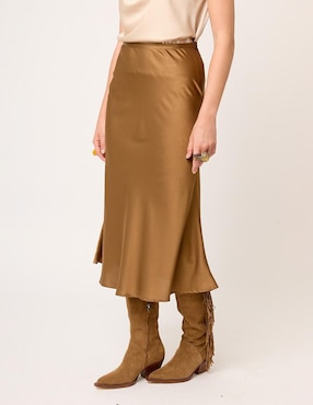 Falda midi Linea Pura Eugenia a la cintura