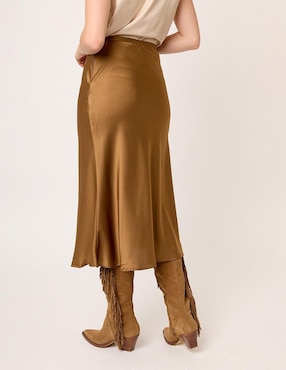 Falda midi Linea Pura Eugenia a la cintura